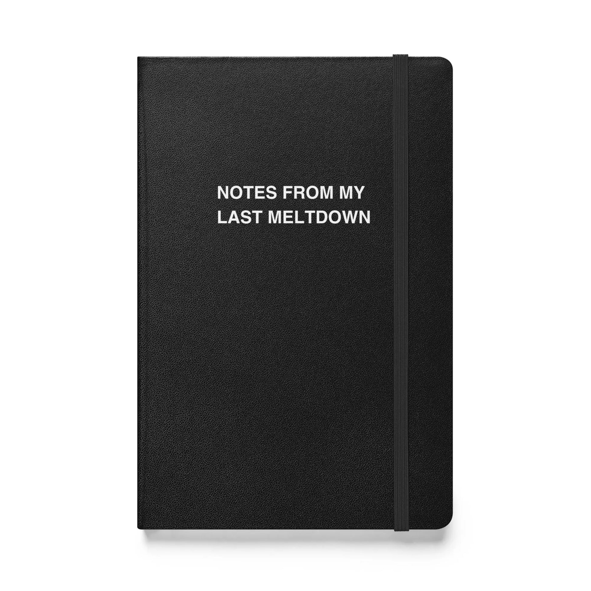 Funny snarky notebook – Notes From My Last Meltdown Notebook – sarcastic gift idea by Unimpressed Press