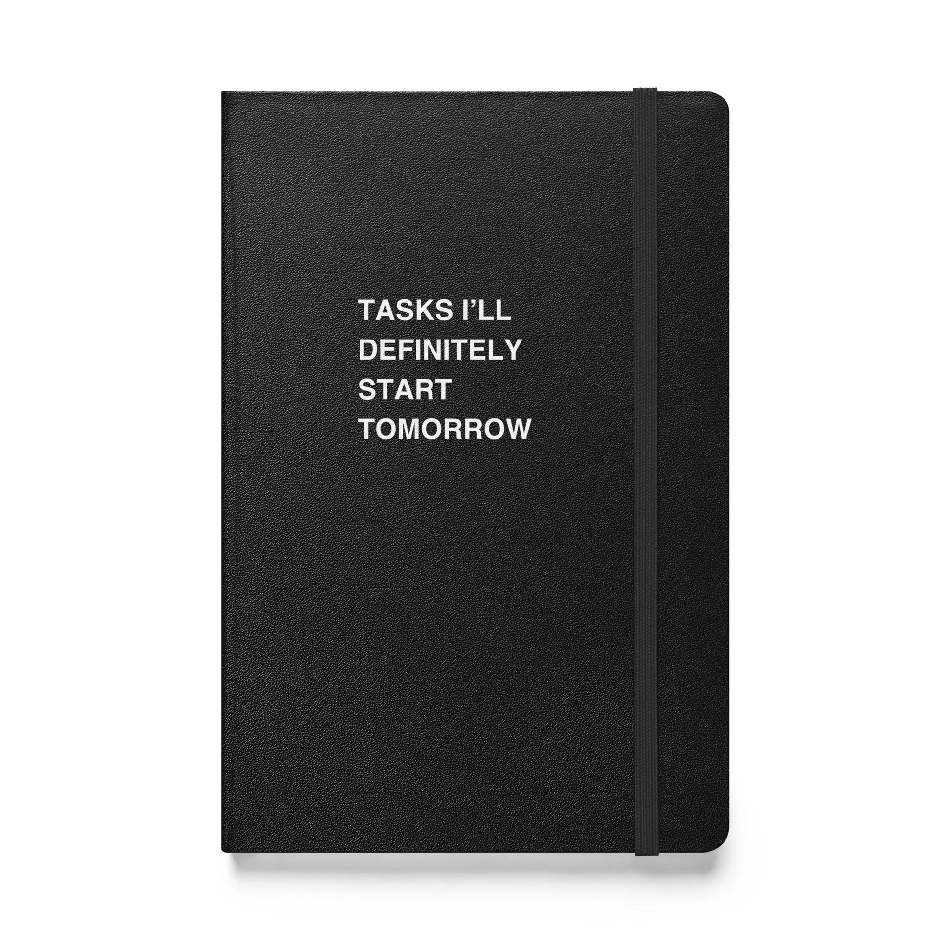 Funny snarky notebook – Tasks I'll Definitely Start Tomorrow Notebook – sarcastic gift idea by Unimpressed Press
