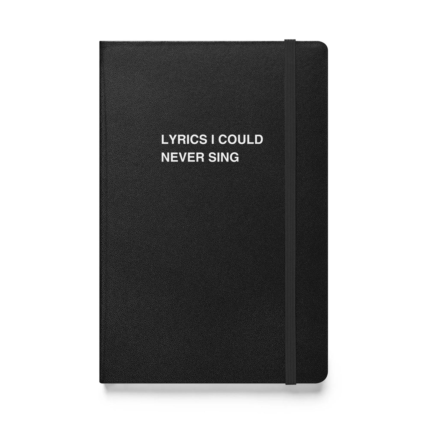 Funny snarky notebook – Lyrics I Could Never Sing Notebook – sarcastic gift idea by Unimpressed Press