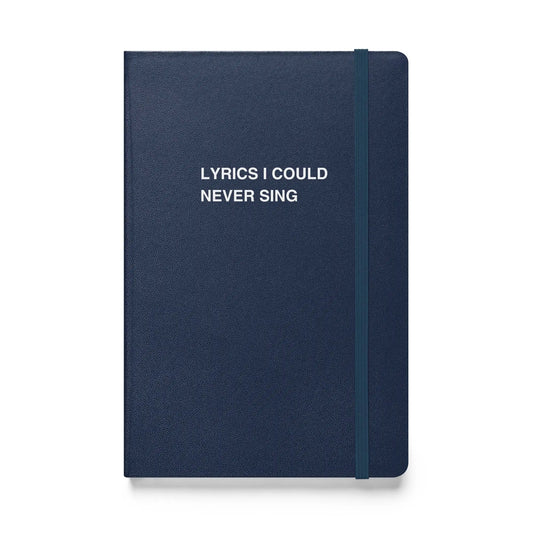 Funny snarky notebook – Lyrics I Could Never Sing Notebook – sarcastic gift idea by Unimpressed Press