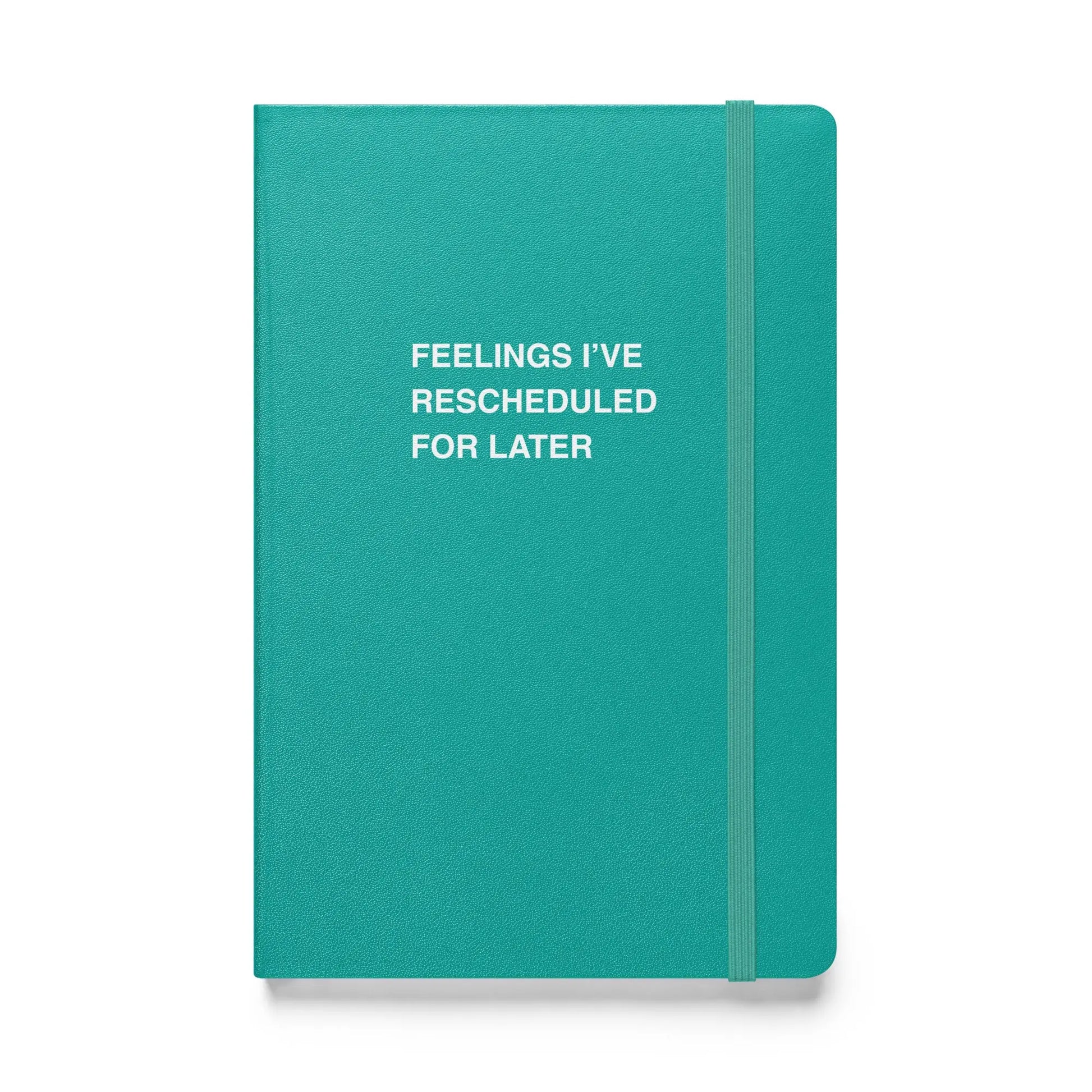 Funny snarky notebook – Feelings I Have Rescheduled Notebook – sarcastic gift idea by Unimpressed Press